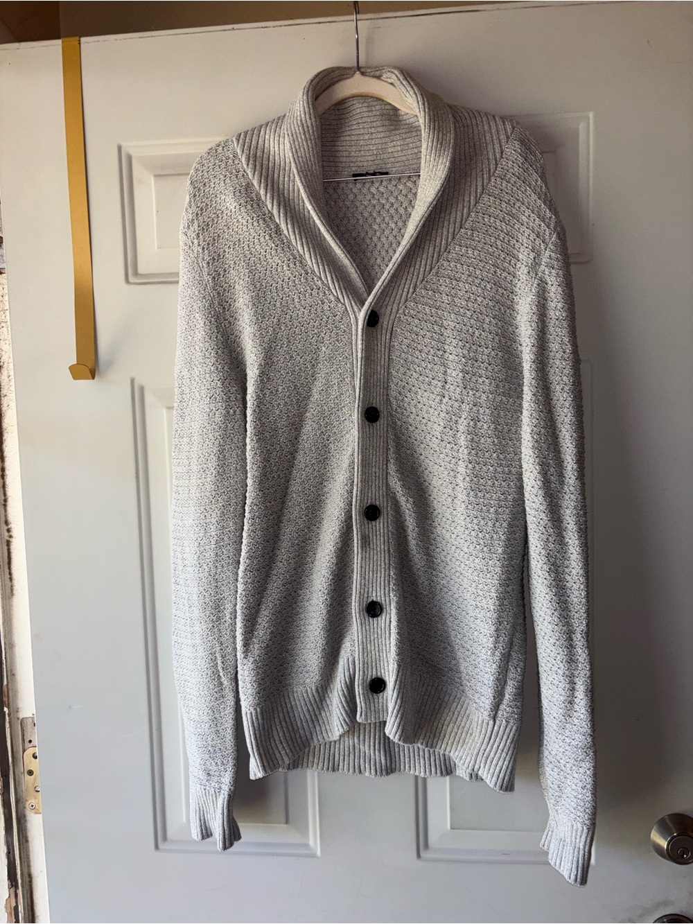 Rails gray knit button down cardigan sweater size M